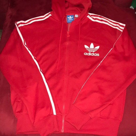 adidas hoodie track jacket